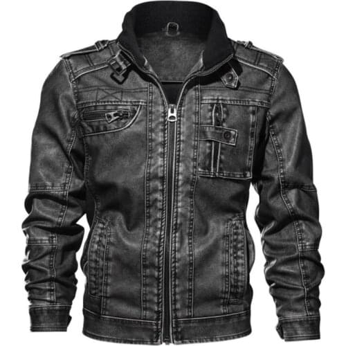 Leather Casual PU Jackets Men Jacket Male Coats Winter Warm Warm Cool Moto Motorcycle Outerwears Dropshipping