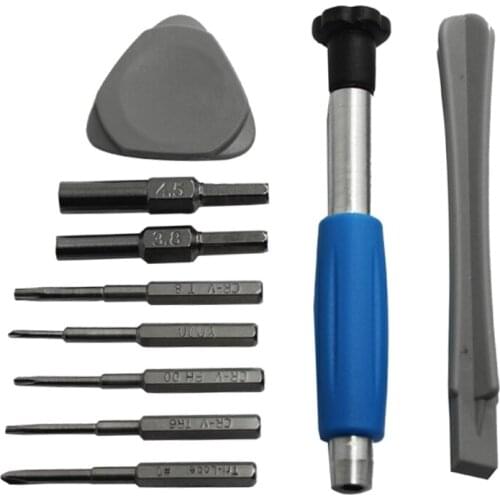 896B 10 in 1 Professional Safe Opening Screwdriver Set Repair Screwdrivers Sucker Hand Tools Kit for Game Console/Electronic