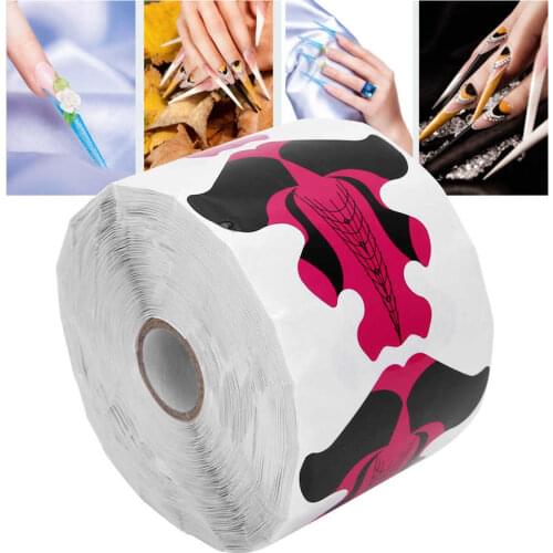 500pcs Nail Forms Nail Gel Forms Goldfish Shape Self Adhesive Beauty Salon Manicure Nail Art Extension Sticker for Women Female