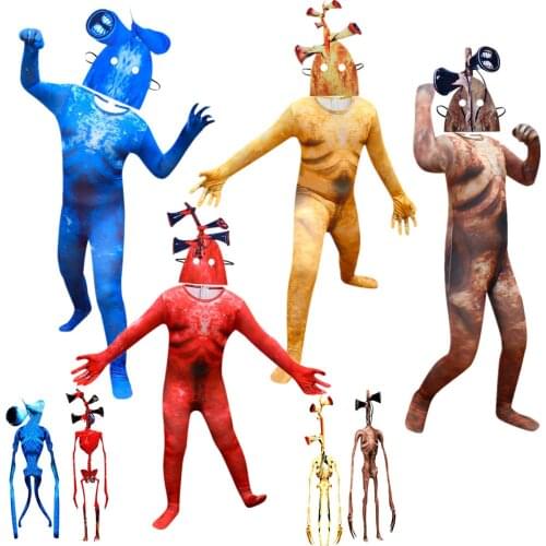 New Anime Scp 6789 Siren Head Halloween Foundation Scary Sirenhead Cat Cartoon Cosplay Horror Funny Clothing for Kids Boy Gifts