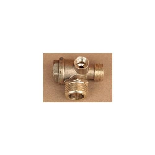 Brass 1/8" 3/8" 1/2" M/F Thread Air Compressor Fittings Male Thread Check Valve 1/8"Female x 3/8"Male x 1/2"Male