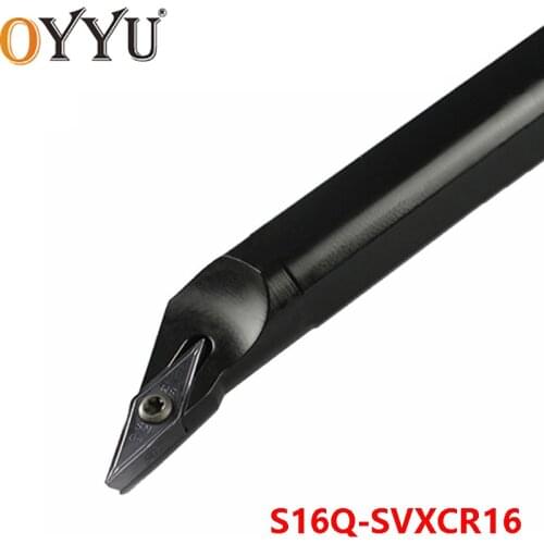 OYYU 16mm S16Q-SVXCR16 S16Q-SVXCL16 Carbide Inserts for Holder SVXCR SVXCL Lathe Cutter CNC Shank Turning Tool Boring Bar
