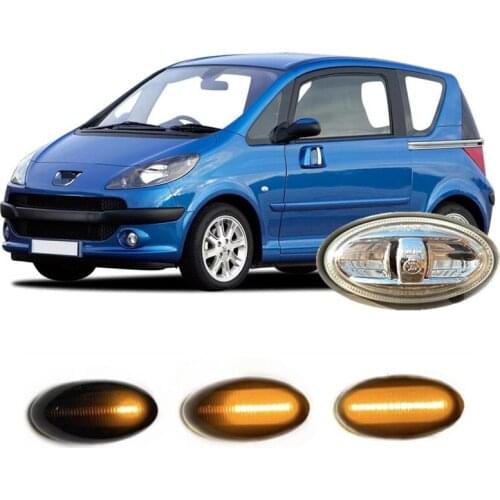 Fit for Peugeot 1007 KM 2005 2006 2007 2008 2009 2010 2011 2012 2013 2014 2015 Dynamic LED Indicator Side Marker Signal Light