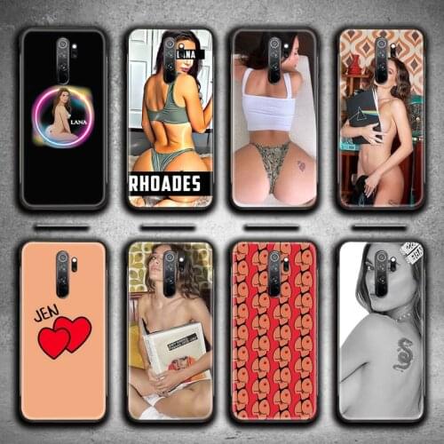 Lana Rhoades Phone Case for Redmi 9A 8A 7 6 6A Note 9 8 8T Pro Max Redmi 9 K20 K30 Pro