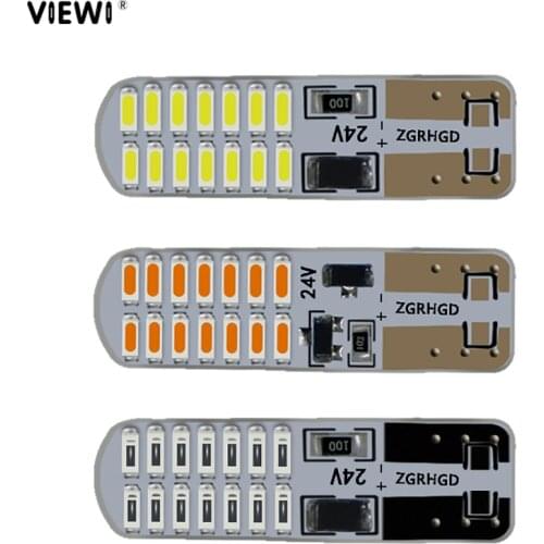 T10 W5W 194 Canbus 24v 2W led bulb for car auto light silicone 24 volts IP65 truck Turn Side License Plate Lamp reading bulbs
