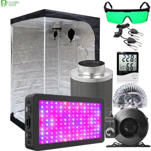 BEYLSION LED Grow Light Veg Bloom Grow Tent Box Kit Indoor Grow Tent Combo Kits With Carbon Filter And Fan For Hydroponics Plant