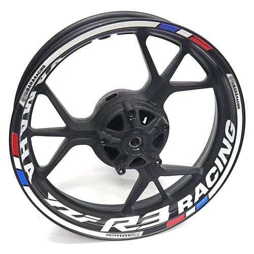 For YAMAHA R3 Motorcycles waterproof Reflective sticker motorcycles Individualization wheel stickers Reflective Rim Stripe Tape