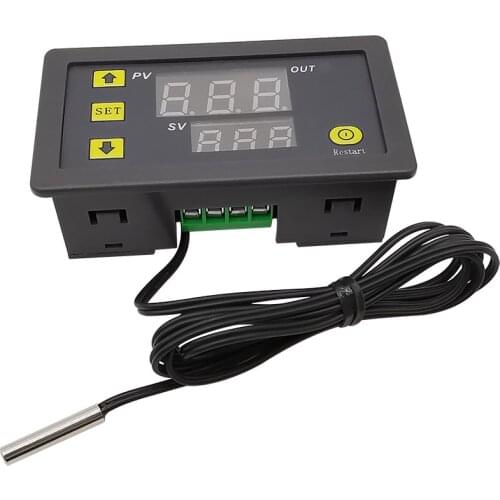 W3230 12V 24V AC110-220V Temperature Controller Thermostat Dual LED Digital Temperature Regulator Detector Temp Heat Cooler