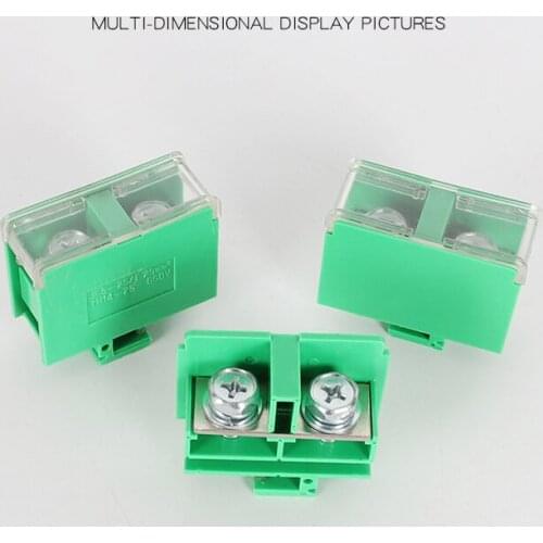 1pcs Flame retardant housing voltage 660V current 100A wire section 10-25 square lead rail type wiring jf5-25/1 wiring line