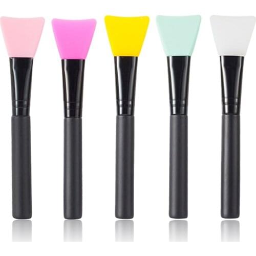 1PCS DIY Facial Mask Brush Silicone Stirring Soft Head Brush Mixing Spatulas Women Cosmetic Tools Skin Care Maquiagem
