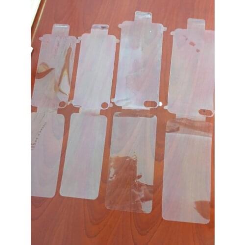 100pcs Front and Back Plastic Seal Factory Screen Protector Film Black White for iPhone XS XR Max New Phone Film