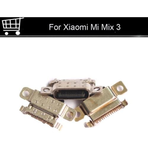 2PCS USB Dock Charging Port For Xiaomi Mi Mix 3 Charger Connector Parts Repair Spare Parts For Xiaomi Mi Mix 3 Replacement Mix3