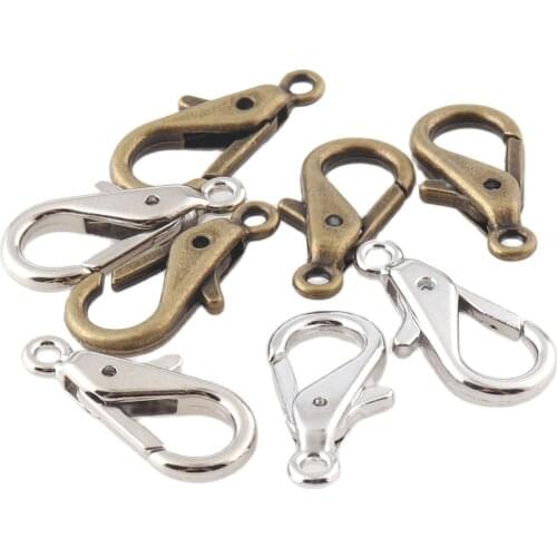 20pcsantique brass finished clasp zinc alloy clasp 23mm, parrot clasps, antique bronze lobster clasp