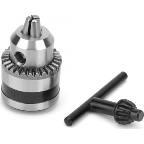 0.6-6mm B10 Drill Chuck Adapter Milling Tool Kit Key Type Drill Chuck Anti-thrust Bearing