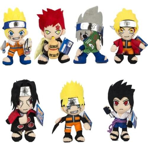 17Cm Anime Naruto Q Version Uzumaki Kakashi Uchiha Itachi Kurama Plush Doll Kids New Funny Joy Toy Kawaii Birthday Gift