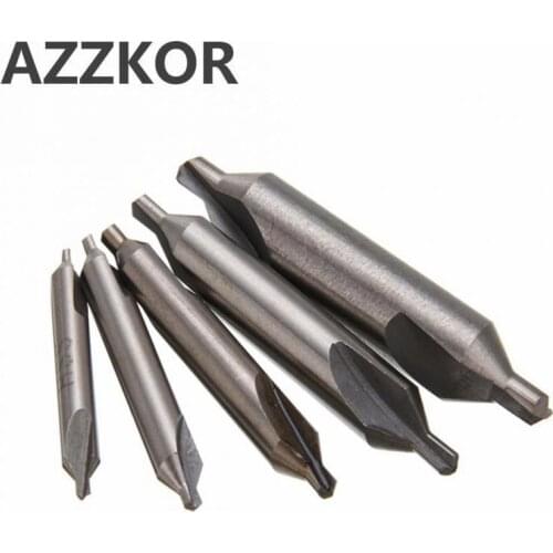 AZZKOR Center Drill For Turning Milling Tools Machine Wholesale High Quality Double Ended Centel Drill Bit Metal Drill 60 Degree