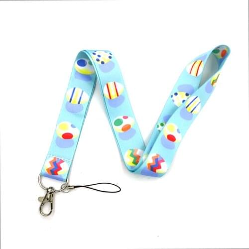 Easter Eggs Cartoon Keychain Lanyard For Keys ID Card Badge Holder Neck Strap Hang Rope Keyring Mobile Accessories Gifts Kid Toy