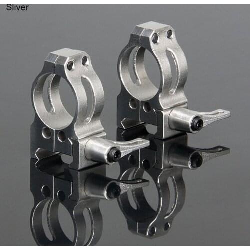 Canis Latrans New Black Silver Color 304 Cast Steel 25.4mm Scope Mount Fits 21.2mm Picatinny RailCL24-0146