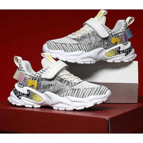 Childrens Fashion Sports Running Shoes Breathable Mesh Boys Shoes Soft Sole Casual Outdoor Girls Pink Casual Sneakers Kids