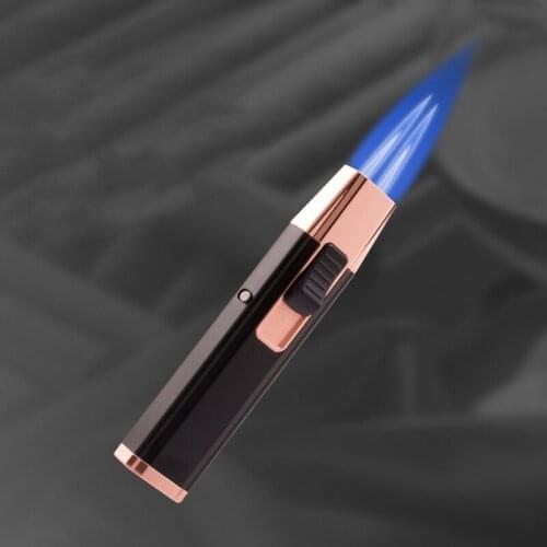 1300C Double Torch Flame Spray Gun Lock Fire Lighter Gas Lighter Windproof Butane Mens Cigar BBQ Kitchen Lighters Gadgets