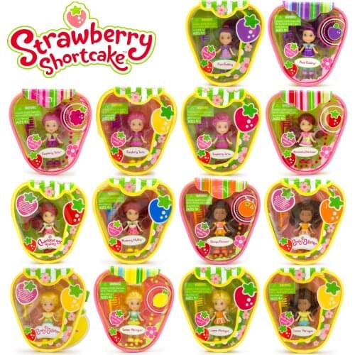 Hasbro Strawberry Shortcake Action figure Long Hair Fragrance Dolls Storage Bag Set Girl Play House Toys Christmas Birthday Gift