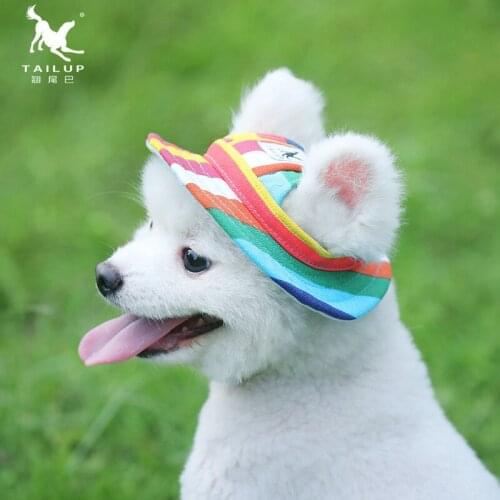 Cross-border express sales of Amazons new pet supplies net cloth breathable sun hat cat and dog hat princess hat