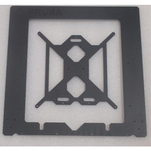Funssor Reprap Prusa i3 MK2 Clone aluminum Single frame +heating bed 6mm thickness black color CNC made