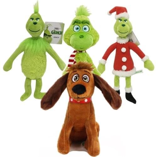 18-32cm How the Grinchs Stole Plush Toys Christmas Soft Grinch Plush Toy Animal Dog Stuffed Doll For Kids Children Birthday Gift