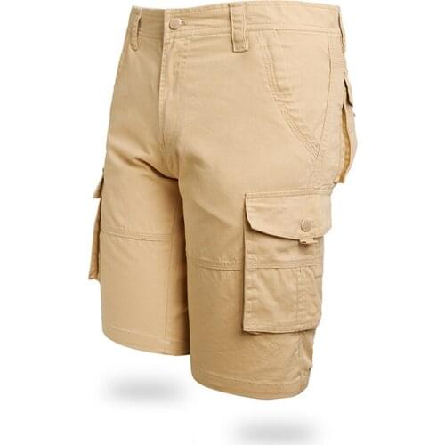 Summer Shorts Mens Overalls Military Uniforms Large Size Mens Five-Point Pants Casual Pants Pure Cotton