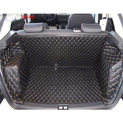 Best quality! Special trunk mats for Skoda Fabia -2015 waterproof cargo liner mats boot carpets for Fabia 2015,Free shipping