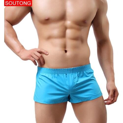 Best Selling Men s Arrow Pants Casual Underpants Sexy Couple s Boxer-Shorts Low Waist Leisure Cotton Cool Home Shorts For mMen