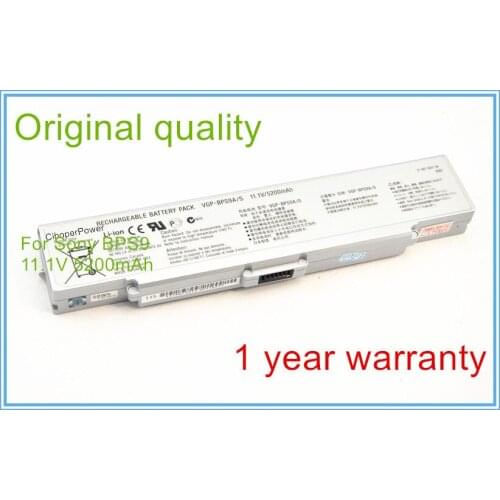 4400mAh Original Laptop Battery for VGN-CR13 VGN-CR20 VGN-CR33 VGN-CR31 VGP-BPS9 VGP-BPS9/B VGP-BPSA/B