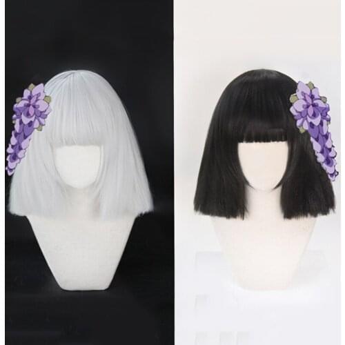 Anime Comic Demon Slayer Kimetsu no Yaiba Cosplay Wigs Ubuyashiki Hinaki Kiriya Cosplay Wig Heat Resistant Synthetic Wig