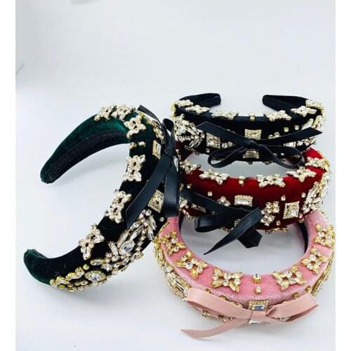 Headbands for women ,Luxurious Sponge Rhinestones, Lady’s headband, Flannel Thick Sponge Headband, Womens headband with Crystal