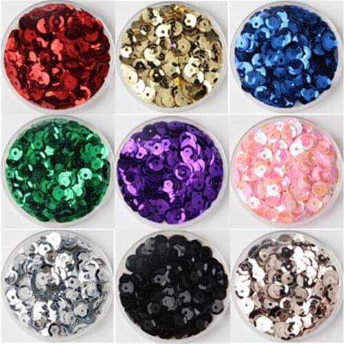 Mix Color Cup Sequin 4mm 5mm 6mm Flat Round Loose Sequins for Crafts Sewing Decoration DIY Accessory Lentejuelas Para Coser 20g