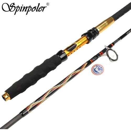 Spinpoler Fuji Guide Rings Popper Popping Rod 2.25m 7'3" Trolling Fishing Rod Carbon Fiber Ocean Fishing Rods Max Lure 200g