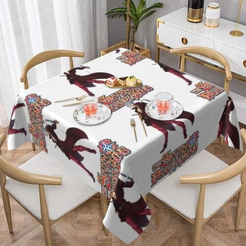 7 Deadly Sins Tablecloth Protector Birthday Party Table Cover Retro Custom Polyester Cheap Table Cloth