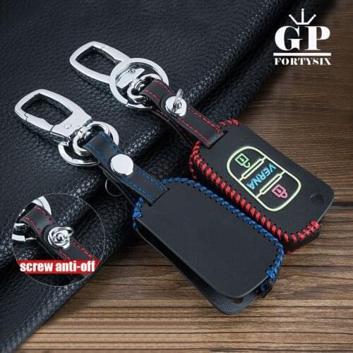 Luminous Leather Car Key Cover Case For Hyundai Accent I30 I20 I35 IX20 Elantra Equus Solaris Verna 2011 2013 2014 With Buckle