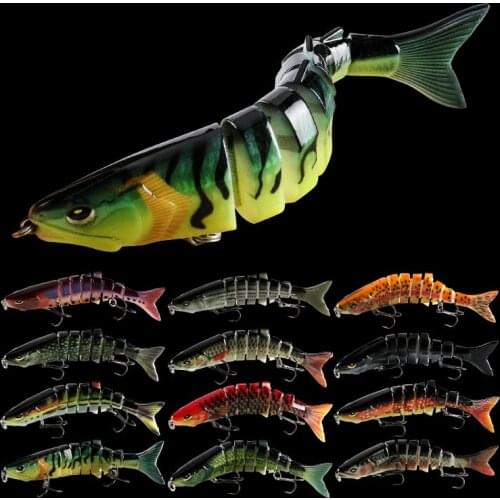 12cm/24g Sinking Wobblers Fishing Lures Jointed Crankbait Swimbait 8 Segment Hard Artificial Bait for Fishing Tackle Lure