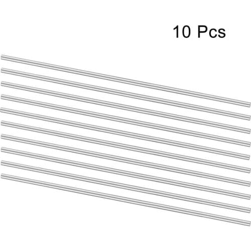 Uxcell 10Pcs/lot Stainless Steel Length170/180/190/200mm Shaft Round Rod Diameter 2mm Silver Tone for DIY Toy RC Car Model Part