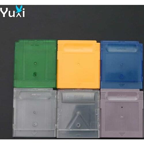 YuXi Clear Green Blue Gray Card box Replacement for GBA SP Game Cartridge Housing Shell For GB GBC Card Case