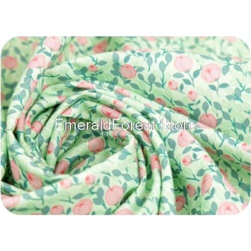 South Korea imported plain cotton fabric, digital printing handmade DIY patchwork clothing dress baby clothes fabric, 90cmx110cm