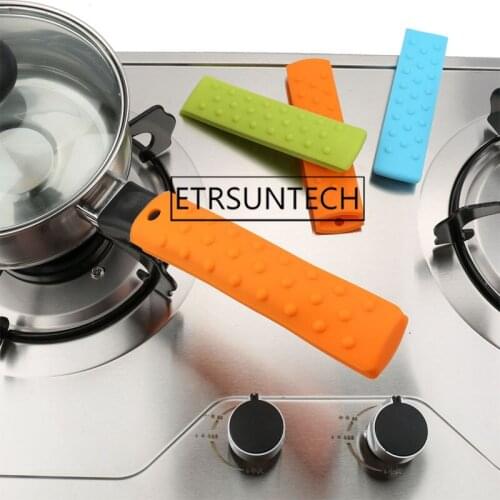 100pcs Cookware Parts Silicone Non-Slip Pot Pan Handle Durable Kitchen Accessories Handle Holder Saucepan Holder Sleeve