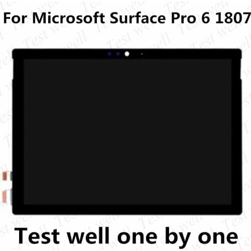 12.3" 100% Original For Microsoft Surface Pro 6 1807 LCD Touch Screen Digitizer display assembly For Pro6 LCD Replacement
