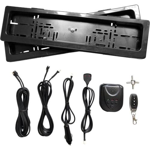 2pcs Car Number Plate Bracket Swap Blinds Control License Plate Frame Vehicles Car Truck Easy to Install Rust Proof