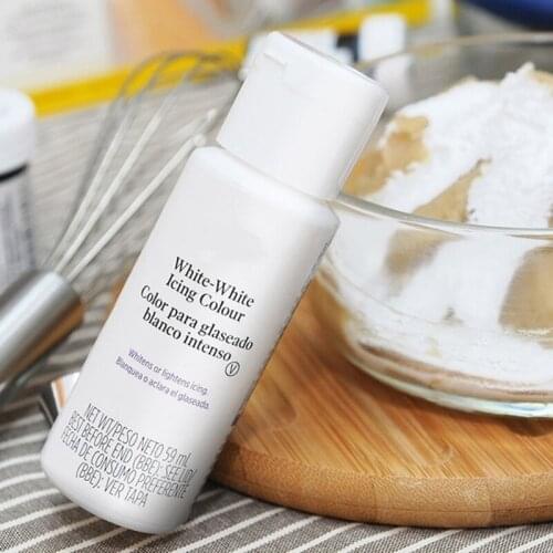 29EF Foods Coloring White Color Based Flavorless Edible Foods Coloring Base White Colors for Cake Decorating Baking Fondants