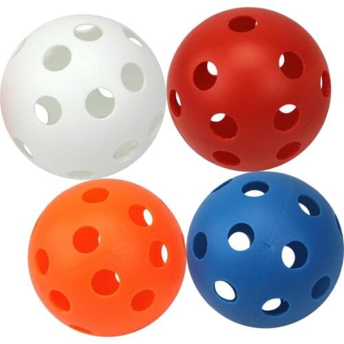 4pcs 90mm Golf Training Balls Plastic Hollow with Hole Golf Balls Outdoor Golf Practice Balls Golf Accessories