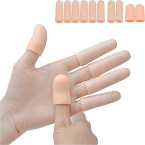 4pcs Silicone Gel Tube Bandage Finger Toe Protector Foot Pain Relief Hand Feet Care Finger Brace Support