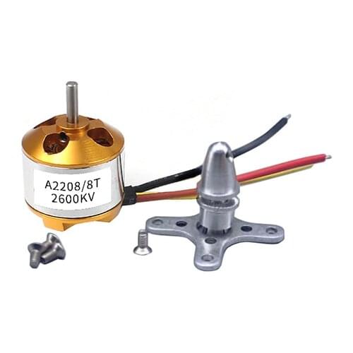 A2208 2208 Brushless Motor 1100KV 1400KV 1800KV 2PCS 2600KV For RC Airplane Aircraft Multicopter Vehicle Model Glider Plane