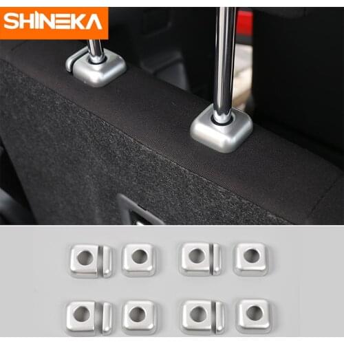 SHINEKA Car-Styling Seat Headrest Adjust Button Base Cover Trim Interior Decoration Moldings for Suzuki Jimny 2007